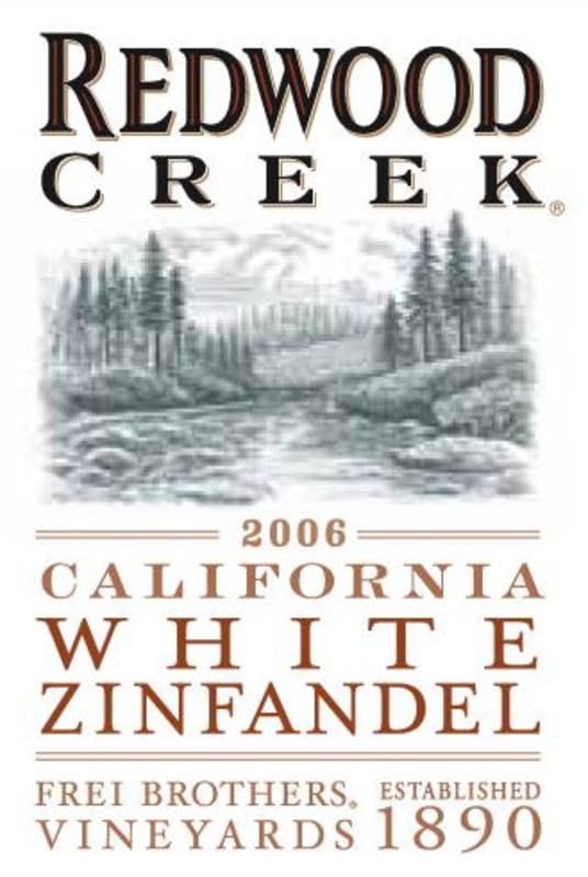 Redwood Creek White Zinfandel 2006 Front Label