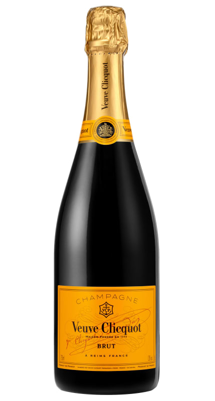 Veuve Clicquot Yellow Label Brut with Functional Ice Box Front Bottle Shot