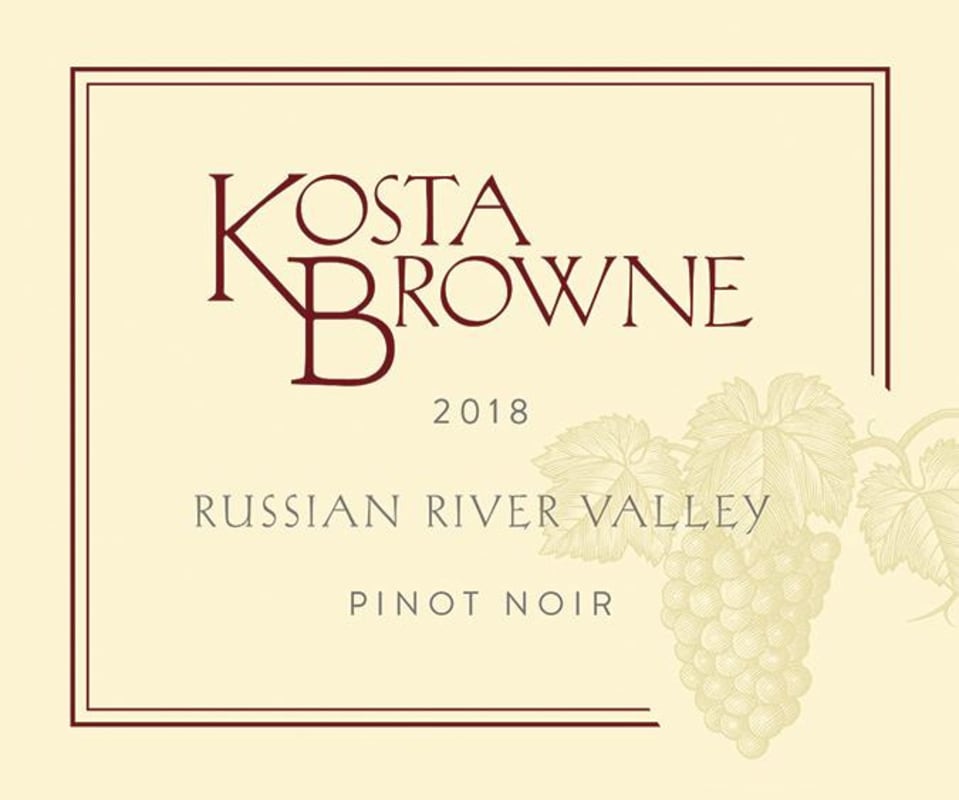 Kosta Browne Russian River Pinot Noir (375ML half-bottle) 2018 Front Label