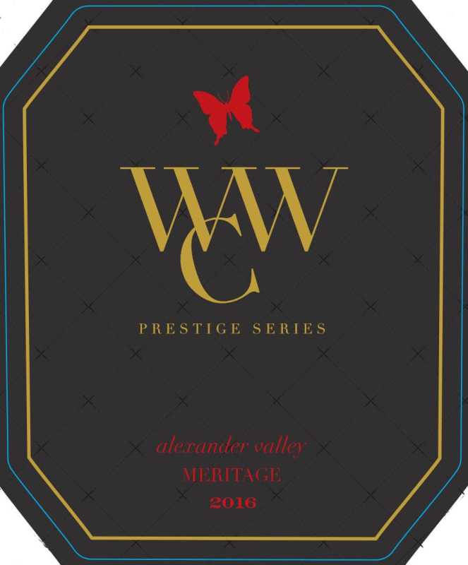 Wattle Creek Prestige Series Meritage 2016 Front Label