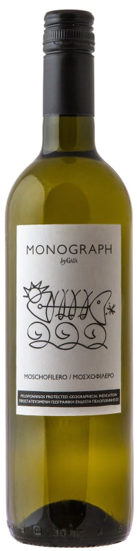 Gaia Monograph Moschofilero 2023 Front Bottle Shot