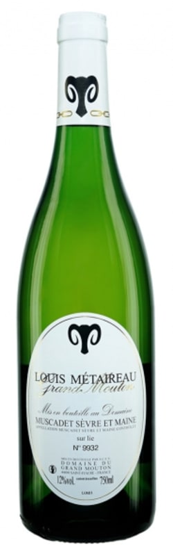 Louis Metaireau Grand Mouton Muscadet Sur Lie 2019 Front Bottle Shot