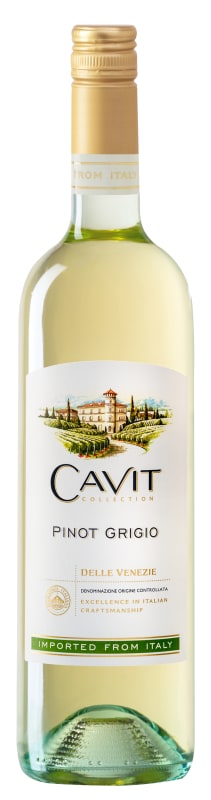 Cavit Pinot Grigio 2019 Front Bottle Shot