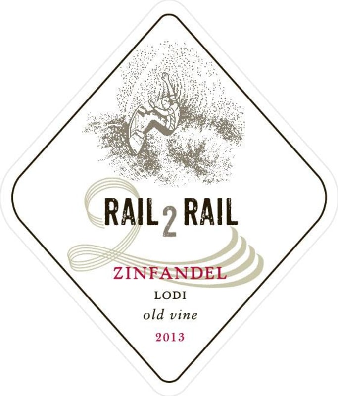 Rail 2 Rail Old Vine Zinfandel 2013 Front Label