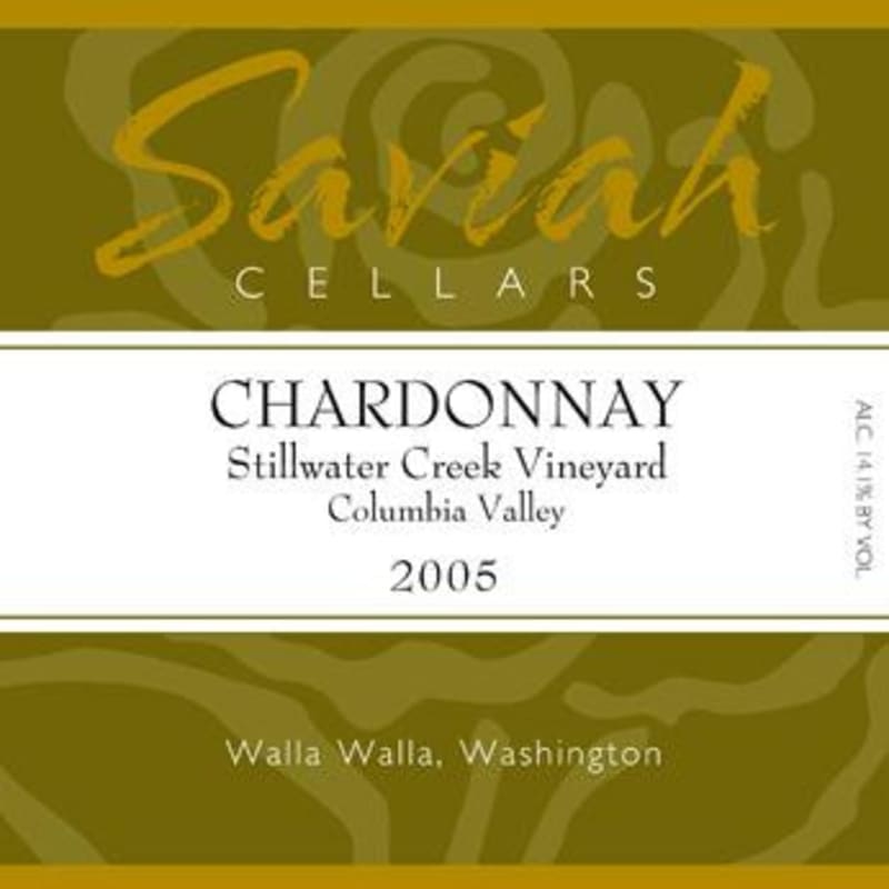 Saviah Stillwater Creek Vineyard Chardonnay 2005 Front Label