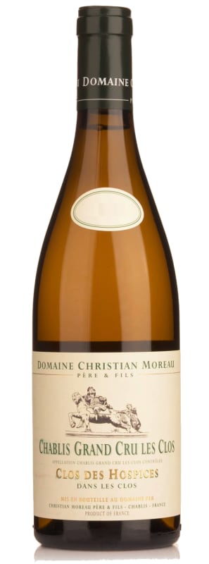 Christian Moreau Chablis Les Clos Grand Cru Clos des Hospices 2007 Front Bottle Shot