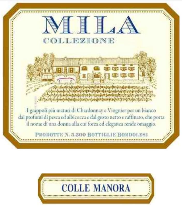 Colle Manora Mila 2014 Front Label