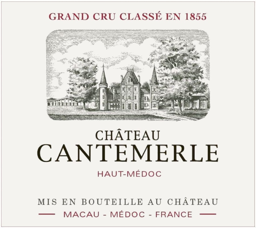Chateau Cantemerle (375ML half-bottle) 2019 Front Label