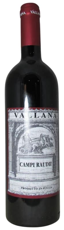 Vallana Campi Raudii 2016 Front Bottle Shot