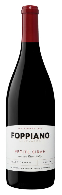 Foppiano Estate Petite Sirah 2019 Front Bottle Shot