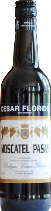 Cesar Florido Moscatel Pasas (375ML Half-bottle) Front Bottle Shot