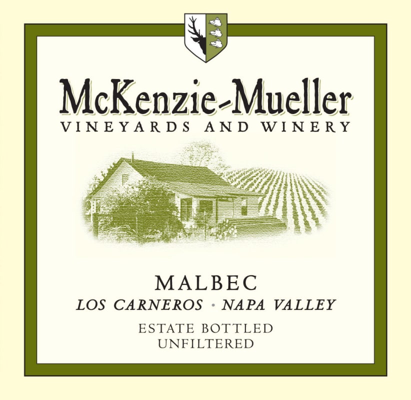 McKenzie-Mueller Vineyards & Winery Malbec 2010 Front Label