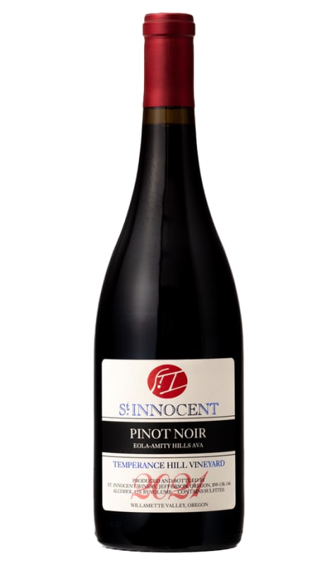 St. Innocent Temperance Hill Vineyard Pinot Noir 2021 Front Bottle Shot