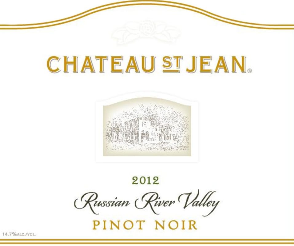 Chateau St. Jean Russian River Valley Pinot Noir 2012 Front Label