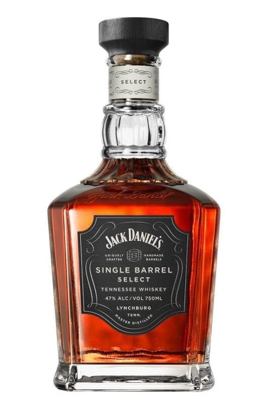 Jack Daniel's Single Barrel Select Tennessee Whiskey Front Bottle Shot