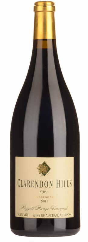 Clarendon Hills Piggott Range Syrah 2001 Front Bottle Shot