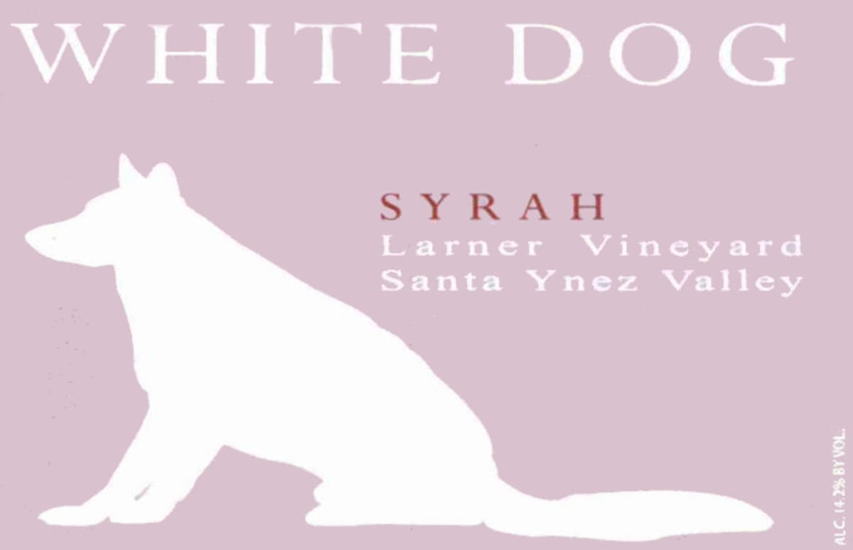 White Dog Cellars Larner Vineyard Syrah 2009 Front Label