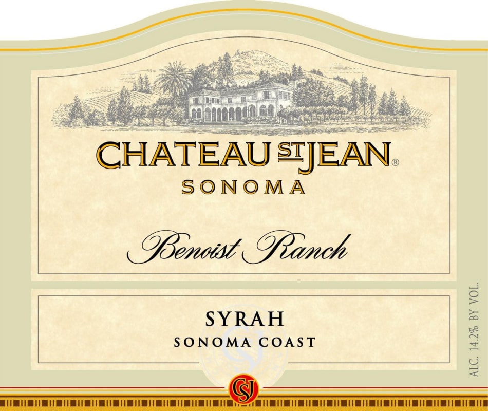 Chateau St. Jean Benoist Ranch Syrah 2006 Front Label