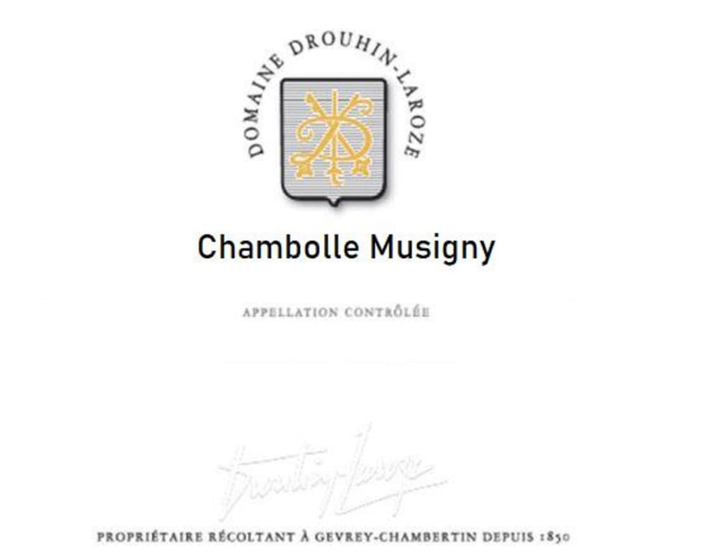 Domaine Drouhin-Laroze Chambolle-Musigny 2019 Front Label