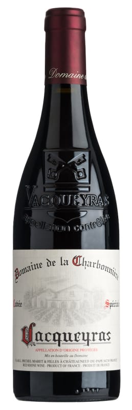 Domaine de la Charbonniere Vacqueyras Cuvee Speciale 2020 Front Bottle Shot