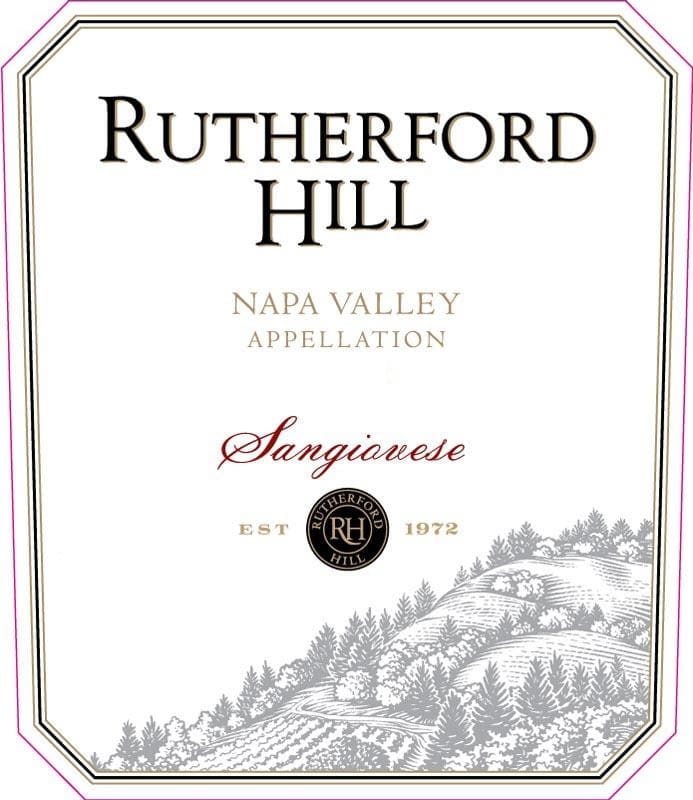 Rutherford Hill Sangiovese 2013 Front Label
