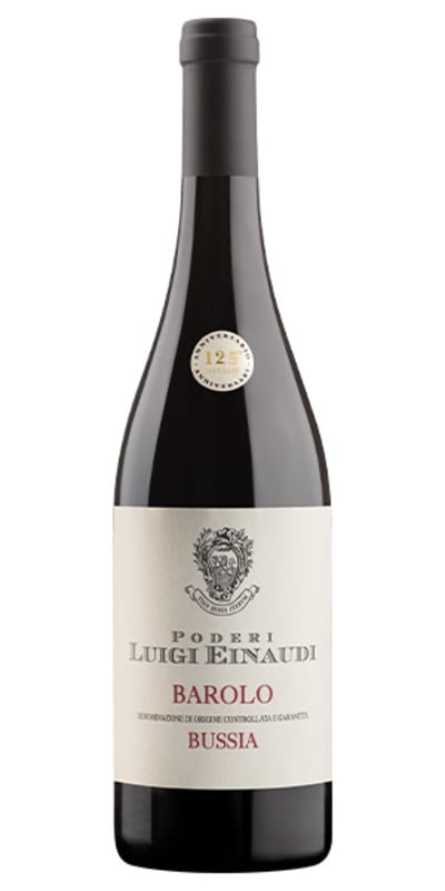 Luigi Einaudi Barolo Bussia 2015 Front Bottle Shot