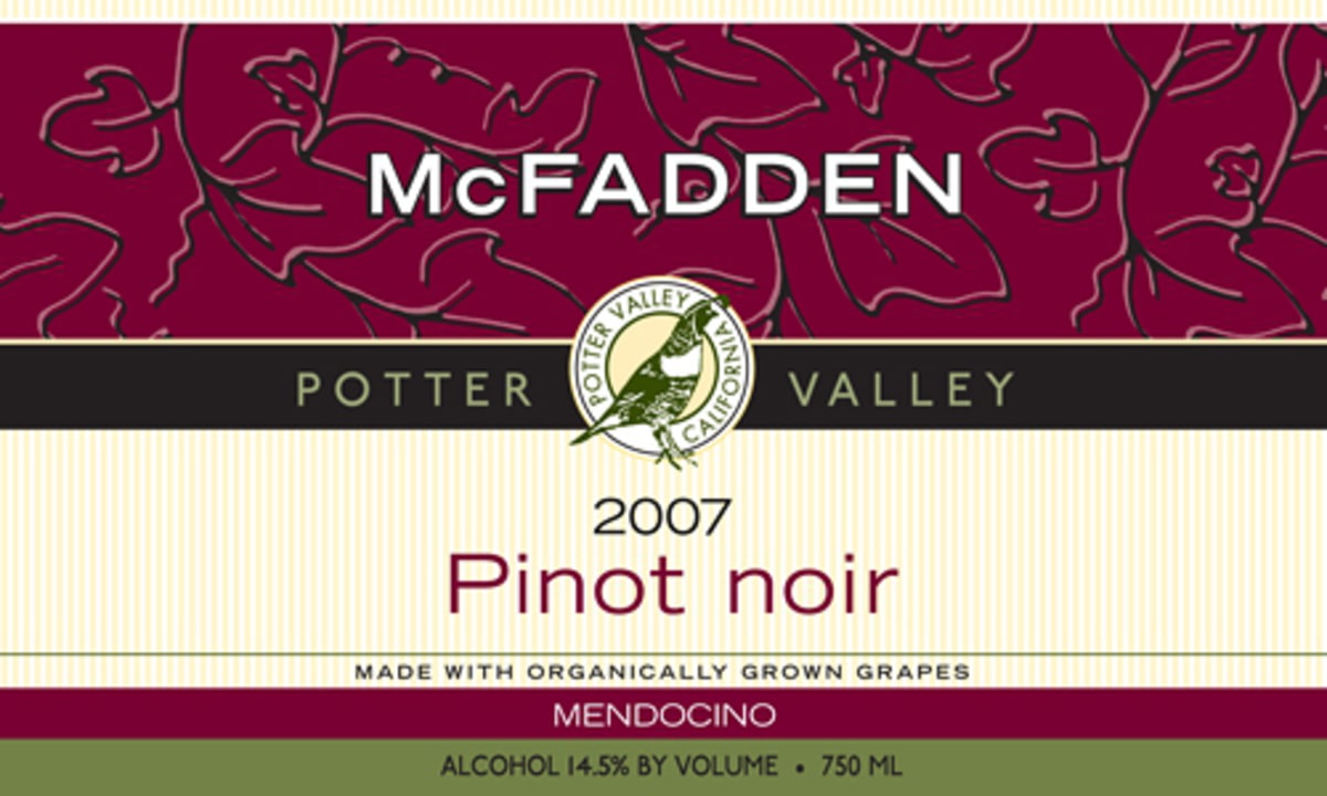 McFadden Pinot Noir 2007 Front Label