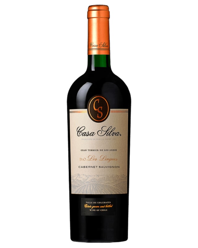 Casa Silva Los Lingues Cabernet Sauvignon 2023 Front Bottle Shot