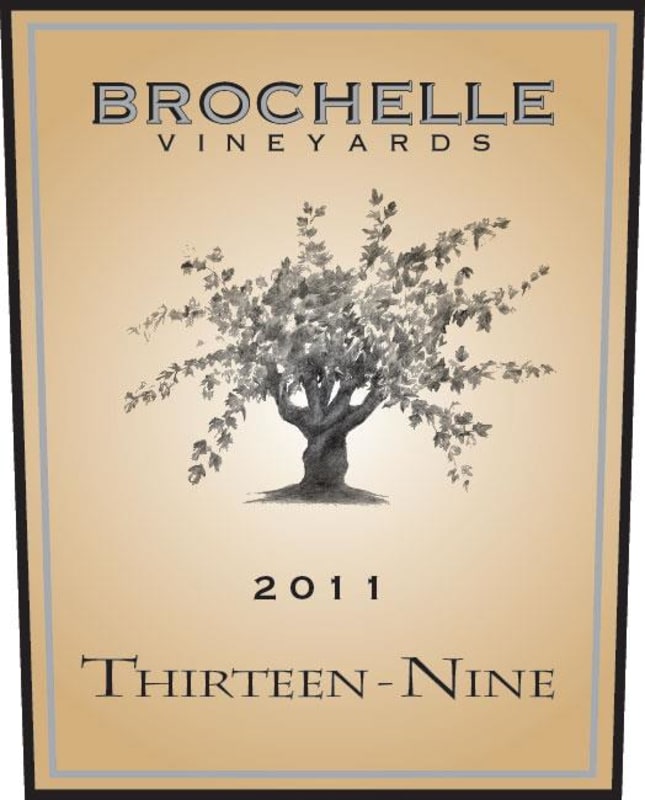Brochelle Vineyards Thirteen-Nine 2011 Front Label