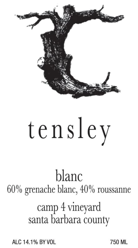 Tensley Camp 4 Vineyard Blanc 2012 Front Label