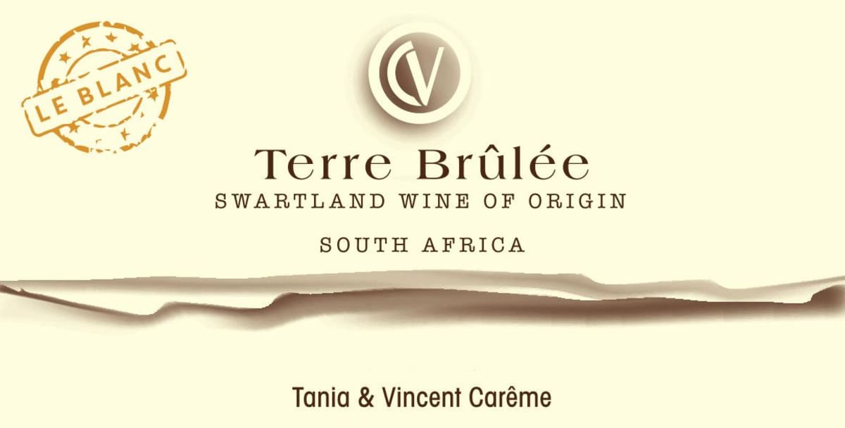 Domaine Vincent Careme Terre Brulee Le Blanc 2019 Front Label