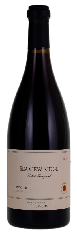 Flowers Sea View Ridge Estate Pinot Noir 2013 Front Bottle Shot