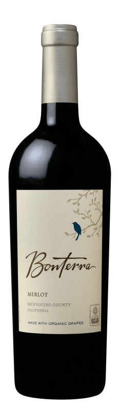 Bonterra Organically Grown Merlot 2018 Front Bottle Shot