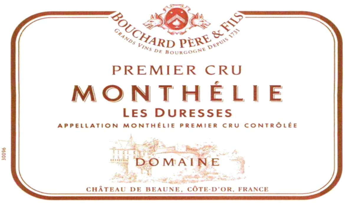 Bouchard Pere & Fils Monthelie Les Duresses Premier Cru 2014 Front Label