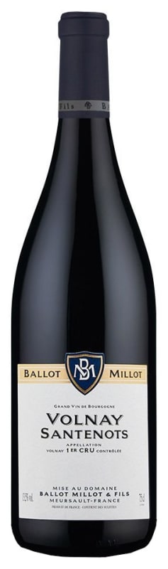 Ballot-Millot Volnay Santenots Premier Cru 2022 Front Bottle Shot