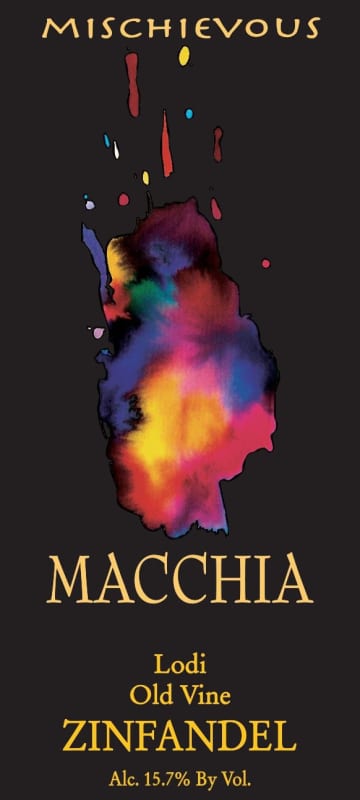 Macchia Winery Lodi Old Vine Zinfandel 2015 Front Label