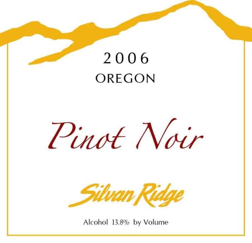 Silvan Ridge Pinot Noir 2006 Front Label