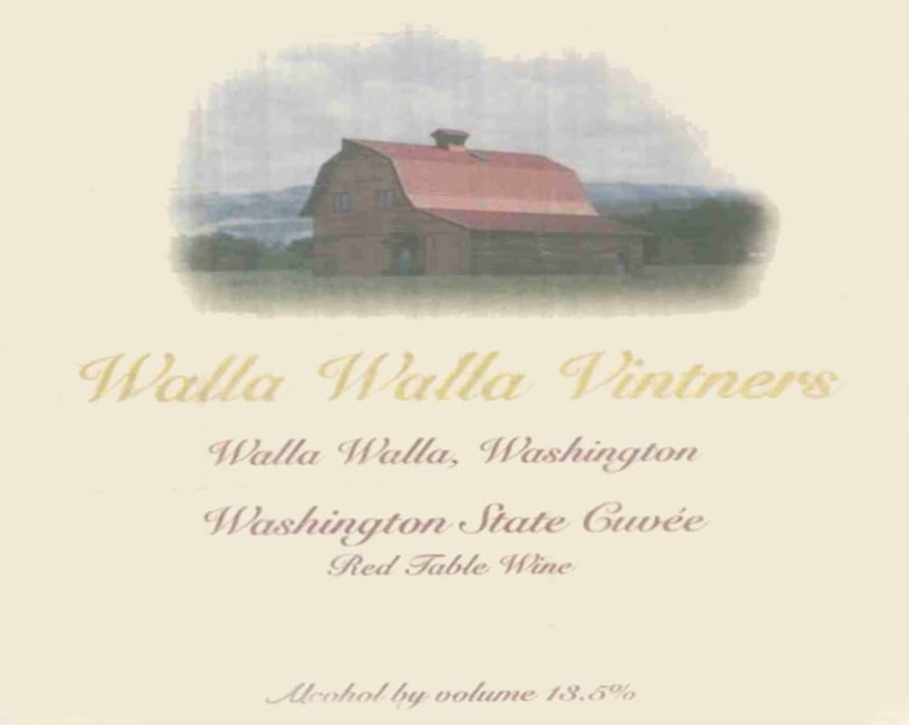 Walla Walla Vintners Cuvee 2009 Front Label