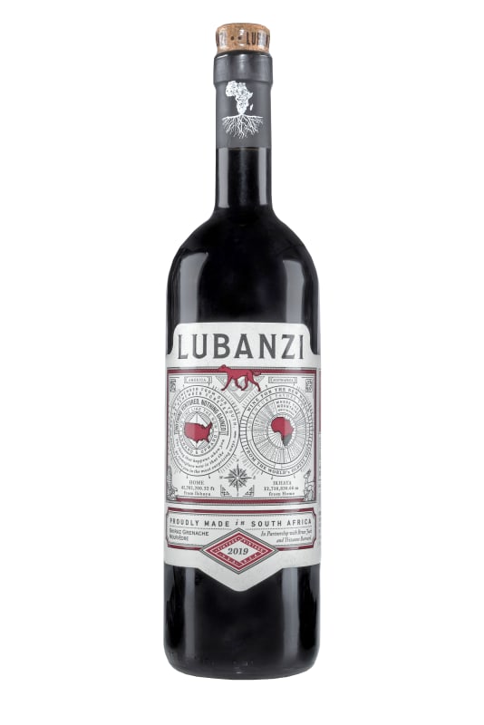 Lubanzi Red Blend 2019 Front Bottle Shot