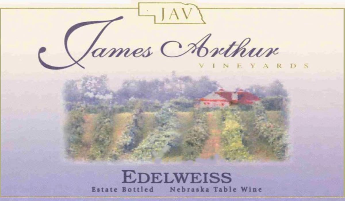 James Arthur Vineyards Edelweiss 2014 Front Label