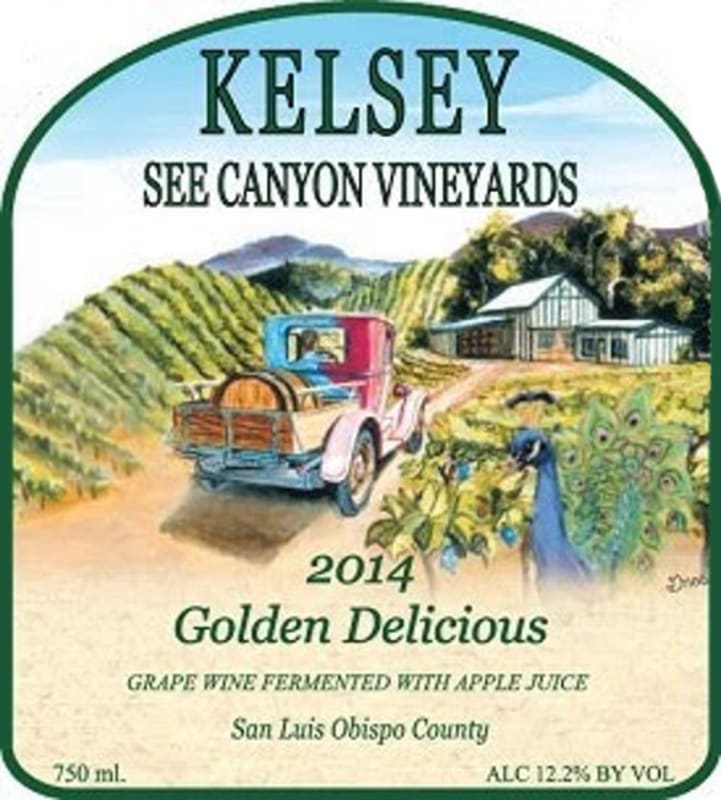 Kelsey See Canyon Vineyards Golden Delicious 2014 Front Label