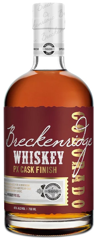 Breckenridge PX Cask Finish Bourbon Whiskey Front Bottle Shot