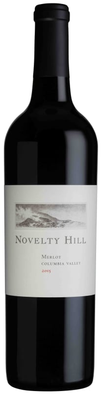 Novelty Hill Merlot 2015 Front Bottle Shot