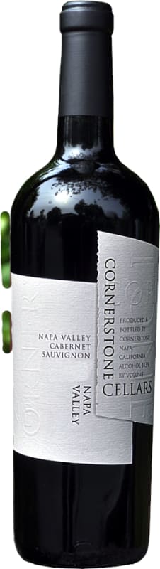 Cornerstone Cellars Cabernet Sauvignon (damaged label) 1997 Front Bottle Shot