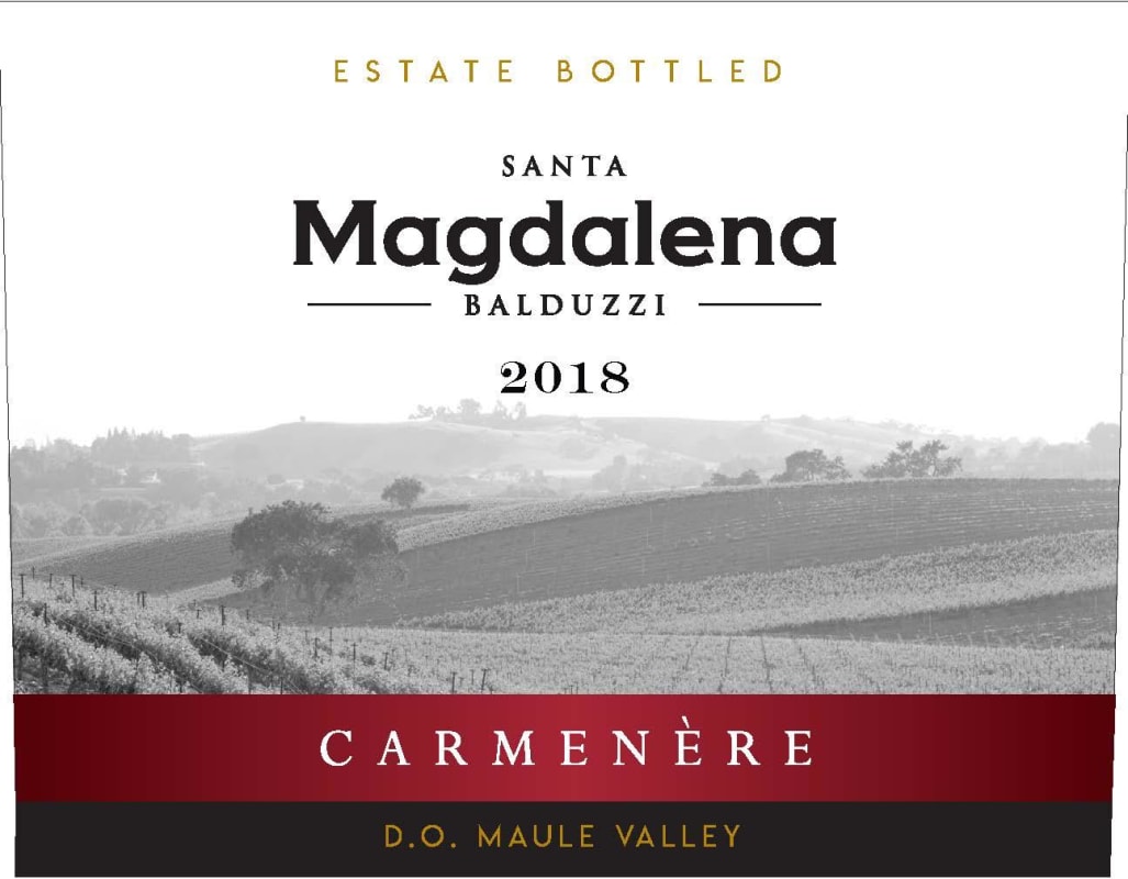 Balduzzi Vineyards & Winery Magdalena 2018 Front Label