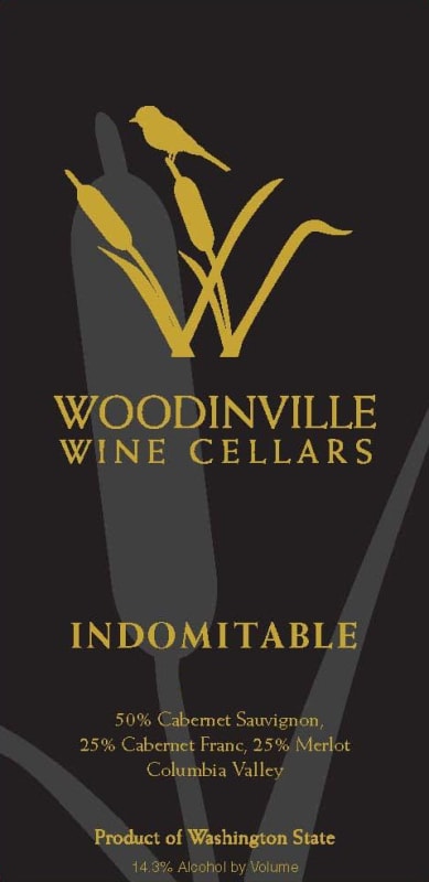 Woodinville Wine Cellars Indomitable 2007 Front Label