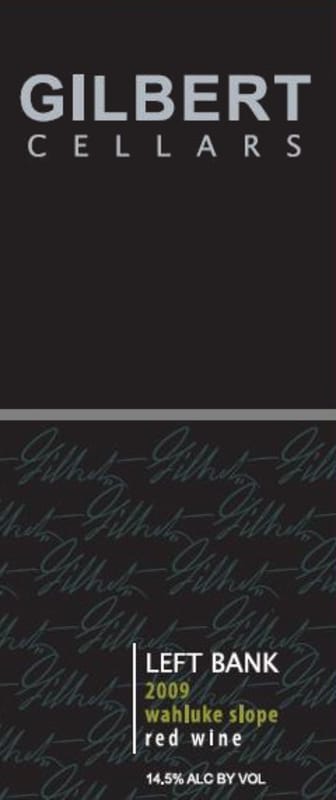 Gilbert Cellars Left Bank 2009 Front Label
