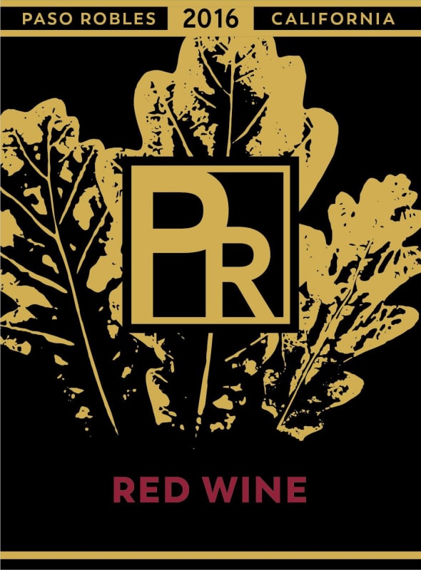 Bodegas Paso Robles PR Red Wine 2016 Front Label