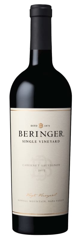 Beringer Vogt Vineyard Cabernet Sauvignon 2015 Front Bottle Shot