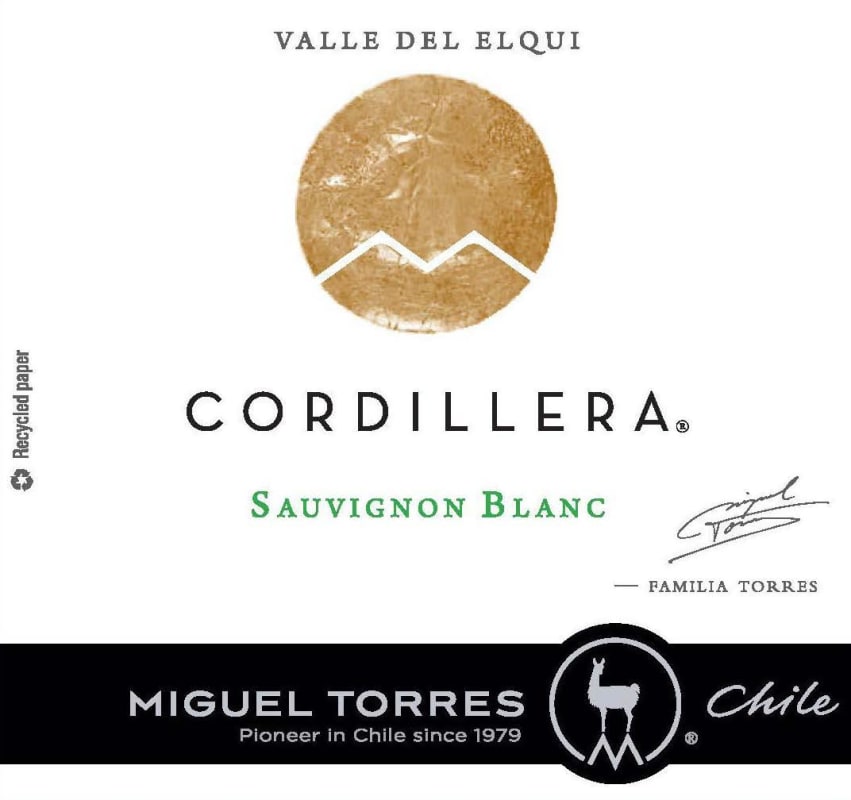 Miguel Torres Cordillera Sauvignon Blanc 2014 Front Label